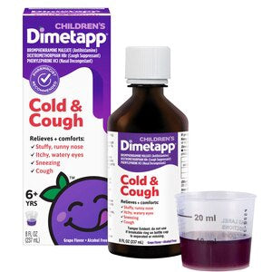 Children's Dimetapp Cold & Cough Liquid, Grape Flavor, 8 Fl Oz