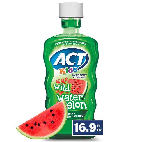 ACT Kids' Wild Watermelon Anticavity Fluoride Rinse - 16.9 fl oz