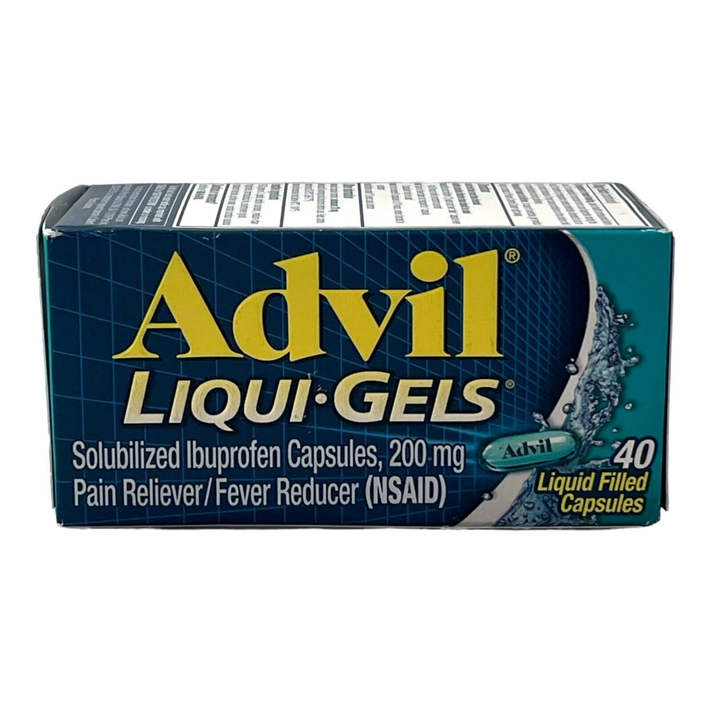 Advil Liqui Gels Ibuprofen 200mg Pain Reliever Fever Reducer 40