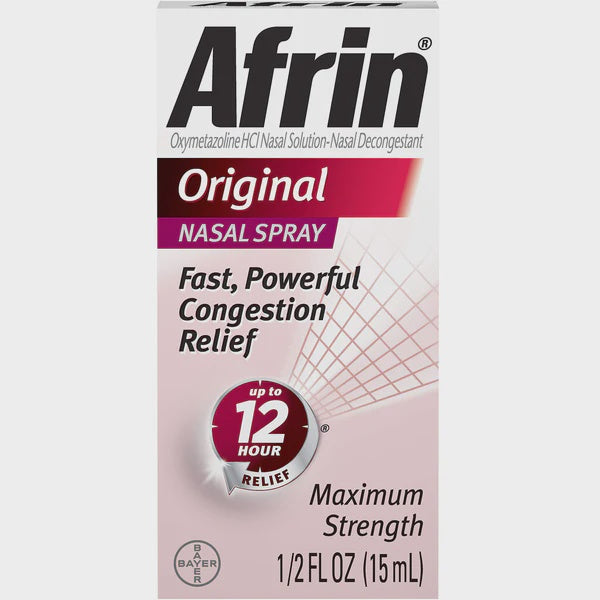 Afrin Original 12 h colds allergies 0.5 oz