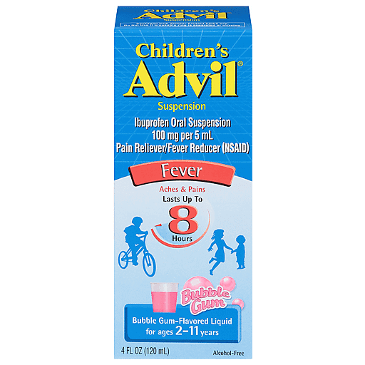 Advil Suspension, Children's, Liquid, Bubble Gum-Flavored - 4 fl oz