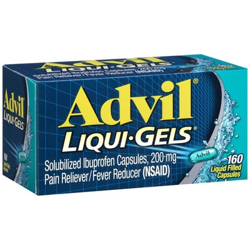 Advil Liqui-gels Pain Reliever/fever Reducer Liquid Filled Capsules - Ibuprofen (nsaid) - 160ct