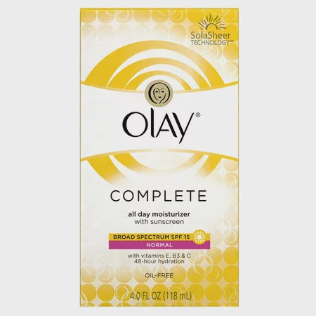 Olay Complete All Day UV Moisturizer, SPF 15, Normal Skin - Single, 4 fl oz bottle