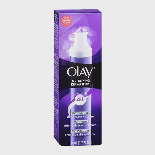 Olay Age Defying 2 In 1 Anti-Wrinkle Day Cream And Serum - 1.7 Oz,
