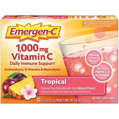 Emergen-C Dietary Supplement Drink Mix - Tropical - 30ct