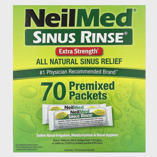NeilMed Sinus Rinse Extra Strength 70 Premixed Packets