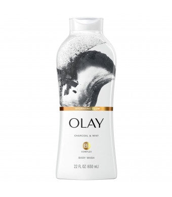 Olay Cleansing Infusion Body Wash, Charcoal and Mint, 22 fl oz