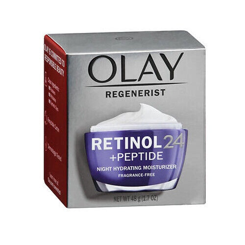 Olay Fragrance-Free Regenerist Retinol 24 Night Facial Moisturizer, 1.7 fl oz