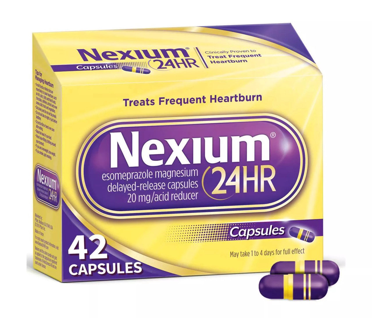 NEXIUM 24 HOUR ACID REDUCER 20MG TABLETS 42 CT