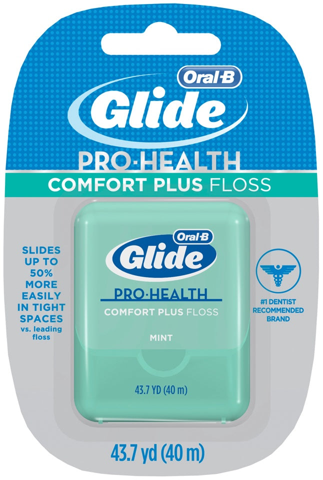 ORAL-B GLIDE PRO-HEALTH DENTAL FLOSS COMFORT PLUS MINT 40M 2 CT