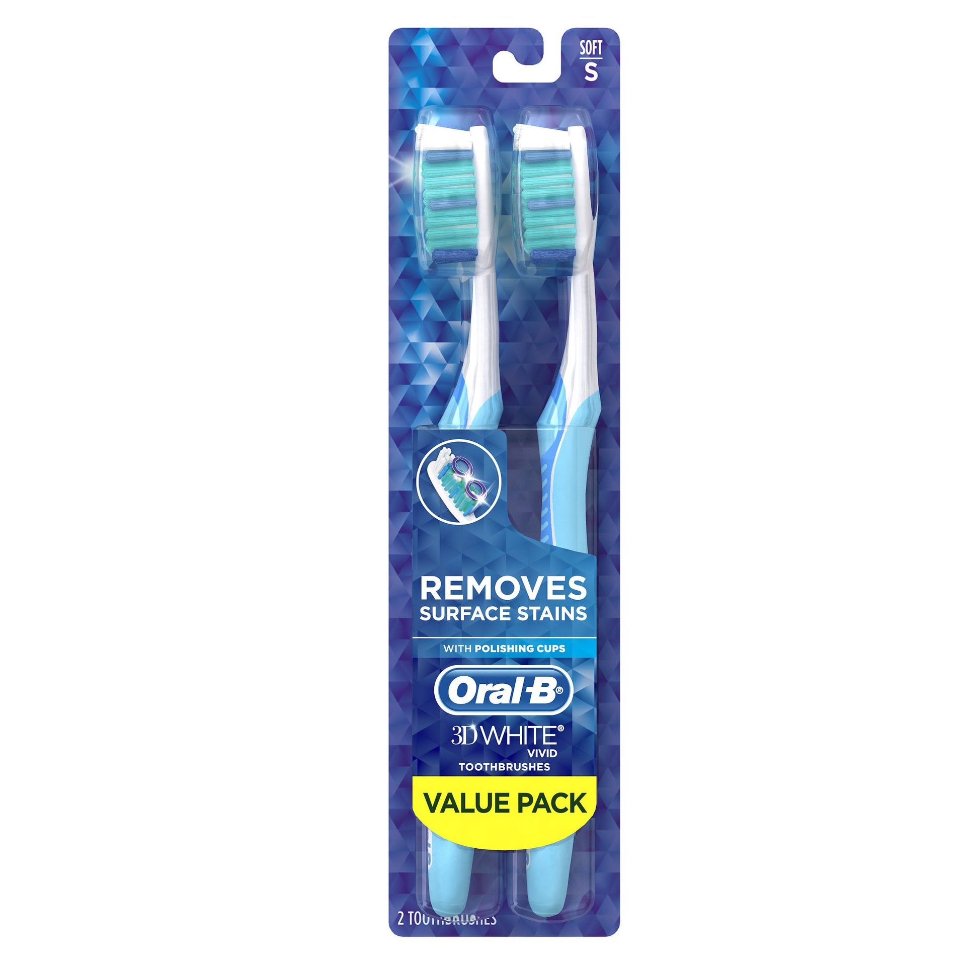 Oral-B Advantage 3D White Vivid Toothbrush Soft Twin