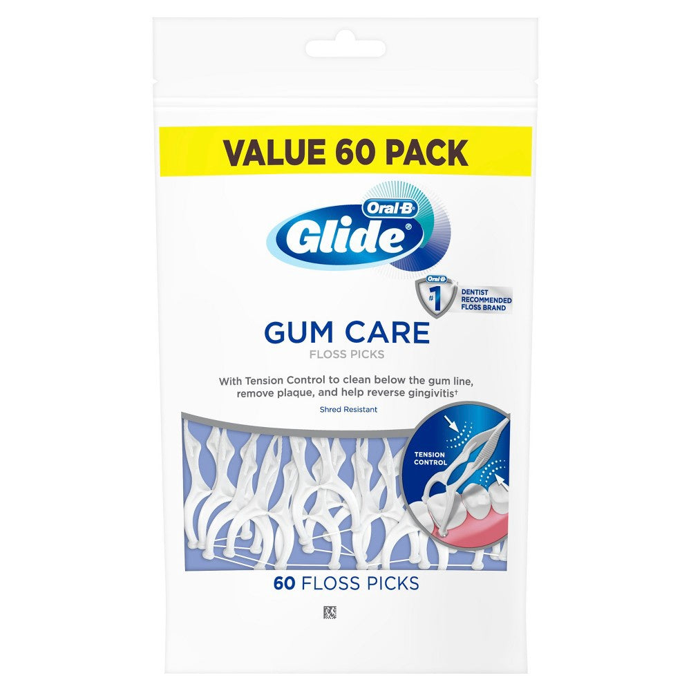 ORAL-B GLIDE GUM CARE FLOSS PICKS 60 CT