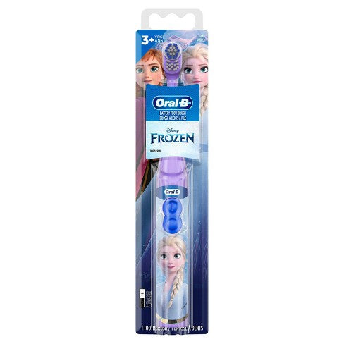 Oral-b Battery Soft Toothbrush Featuring Disney's Frozen For Kids 3+