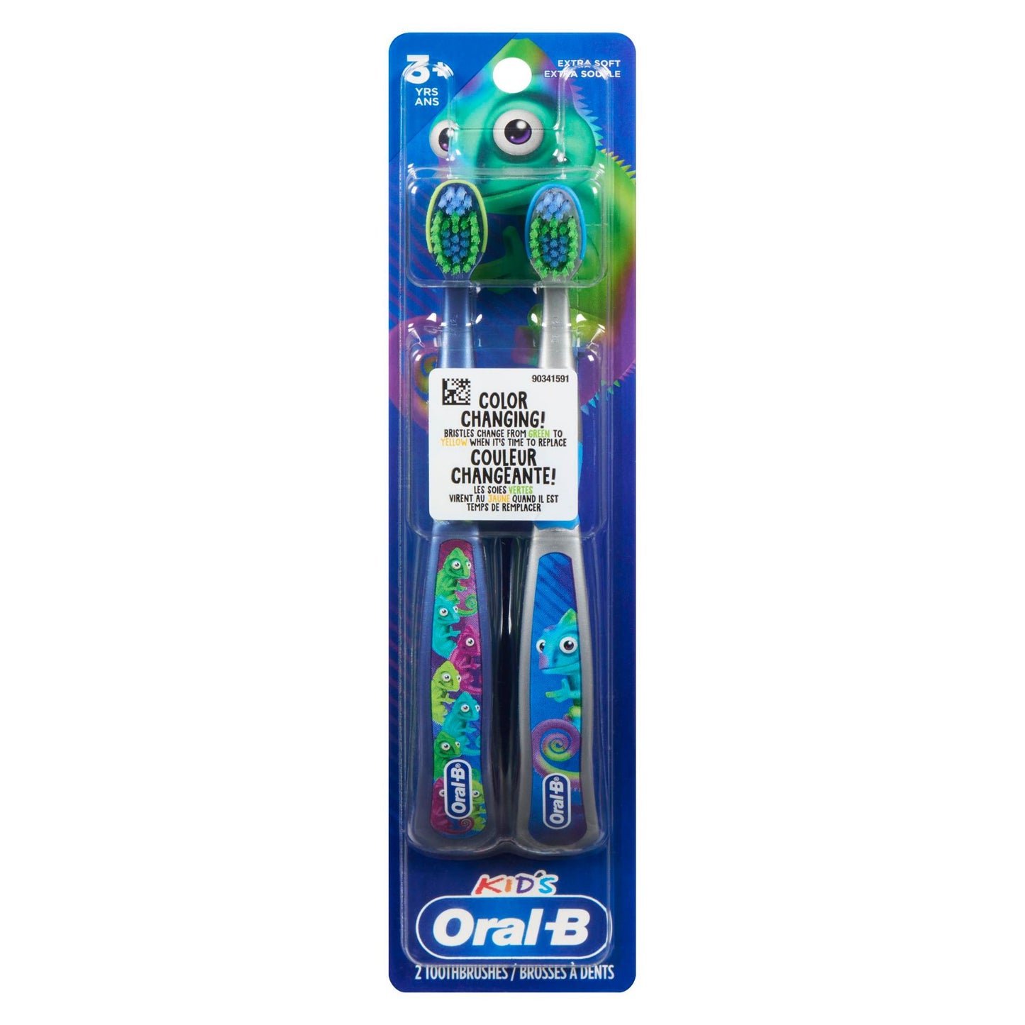 Oral-B Kid's Manual Toothbrush for Ages 3+, Extra Soft Bristles, 2 Count