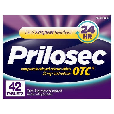 Prilosec OTC 24 Hour Heartburn Relief Tablets, 20 mg - 42 ct