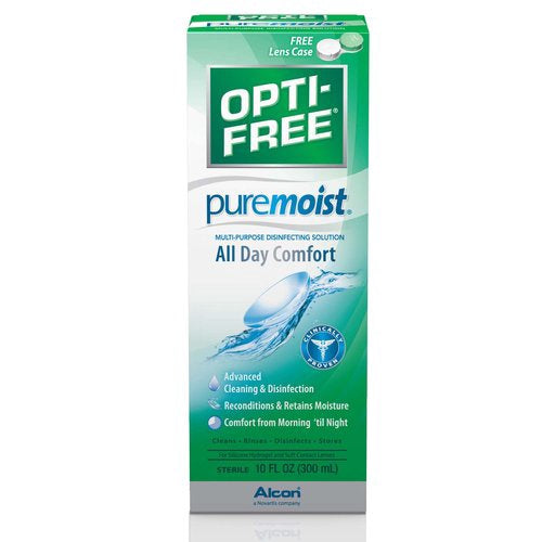 Opti Free Pure Moist Disinfecting Solution, Multi-Purpose, 10 fl oz (300 ml)