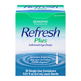 Refresh Plus Lubricant Single-Use Eye Drops - 30 ct, 0.01 fl oz vials