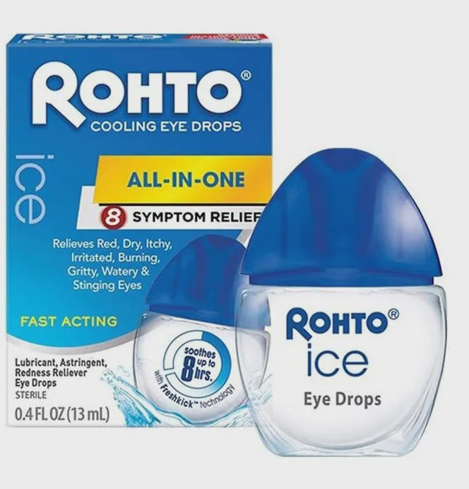 Rohto Cooling Redness Relief Eye Drops.4 Oz