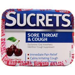 Sucrets Sore Throat & Cough Vapor Cherry 18 Each