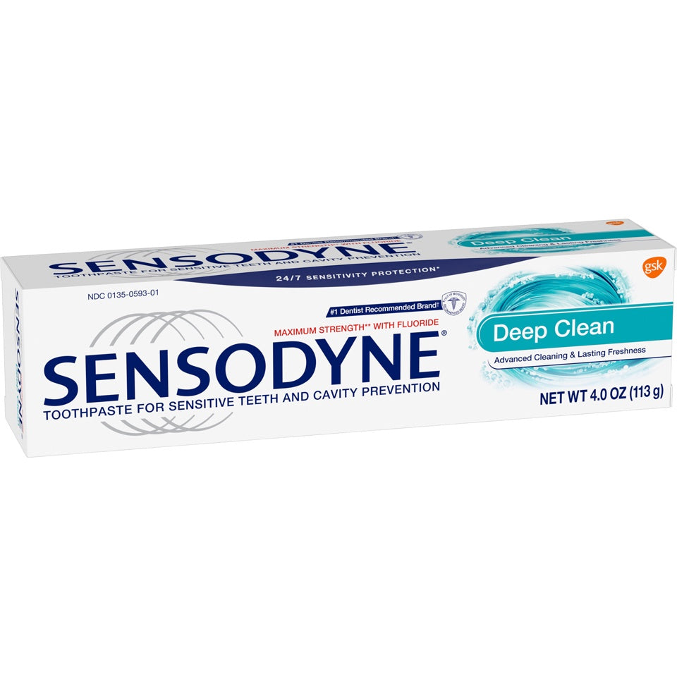 Sensodyne Deep Clean Toothpaste for Sensitive Teeth, 4 oz