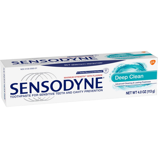 Sensodyne Deep Clean Toothpaste for Sensitive Teeth, 4 oz