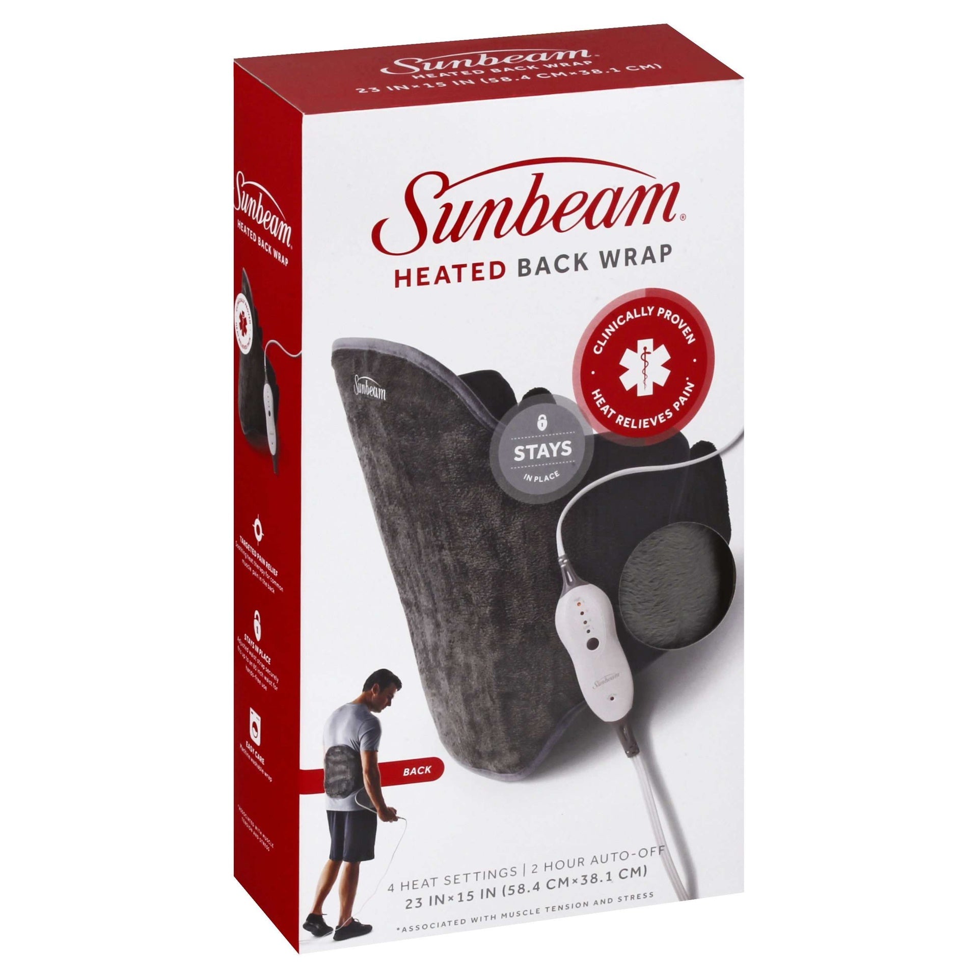 SUNBEAM HEATED BACK WRAP PD 2H