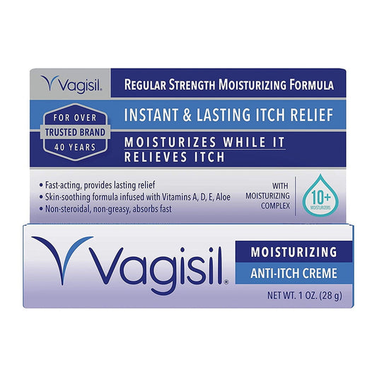 VAGISIL REGULAR STRENGTH ANTI-ITCH CREAM 1OZ