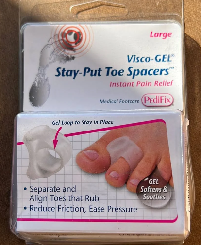VISCO GEL STAY PUT TOE SPACERS
