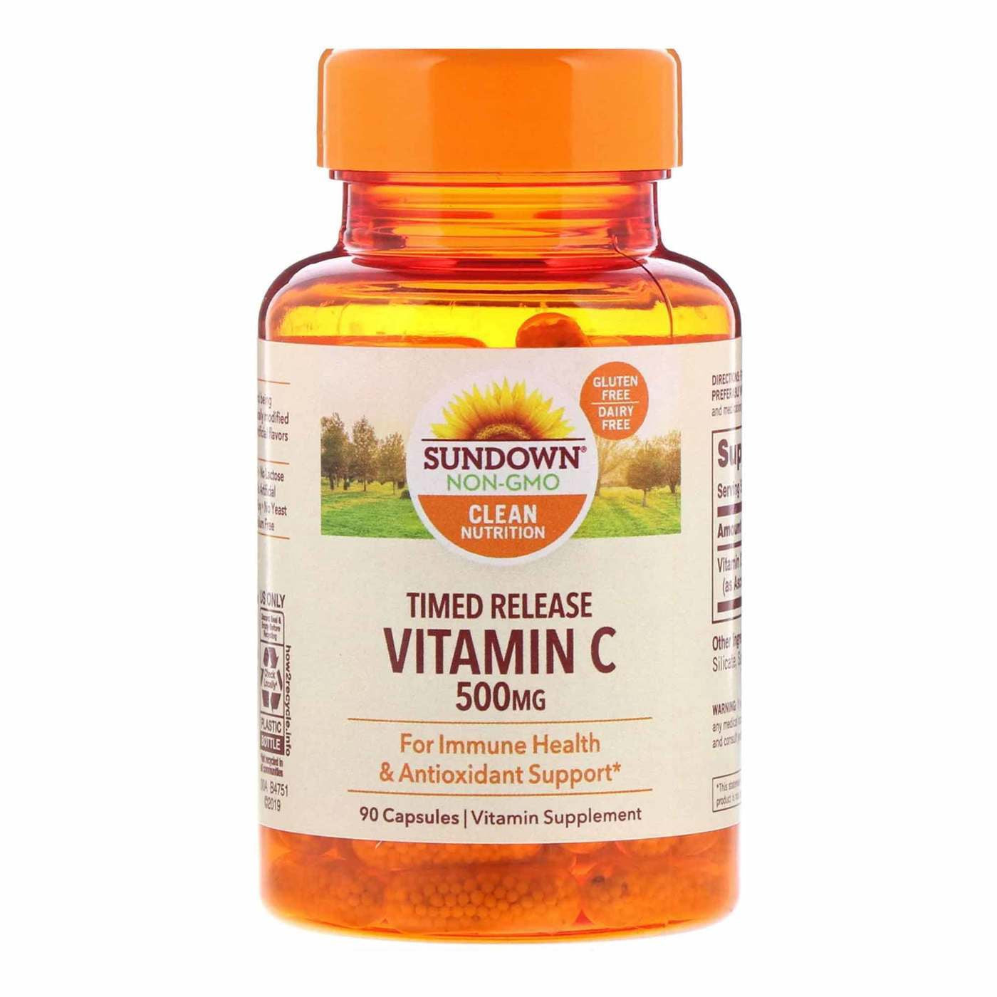 Sundown Vitamin C 500 mg Capsules Time Release 90 Capsules