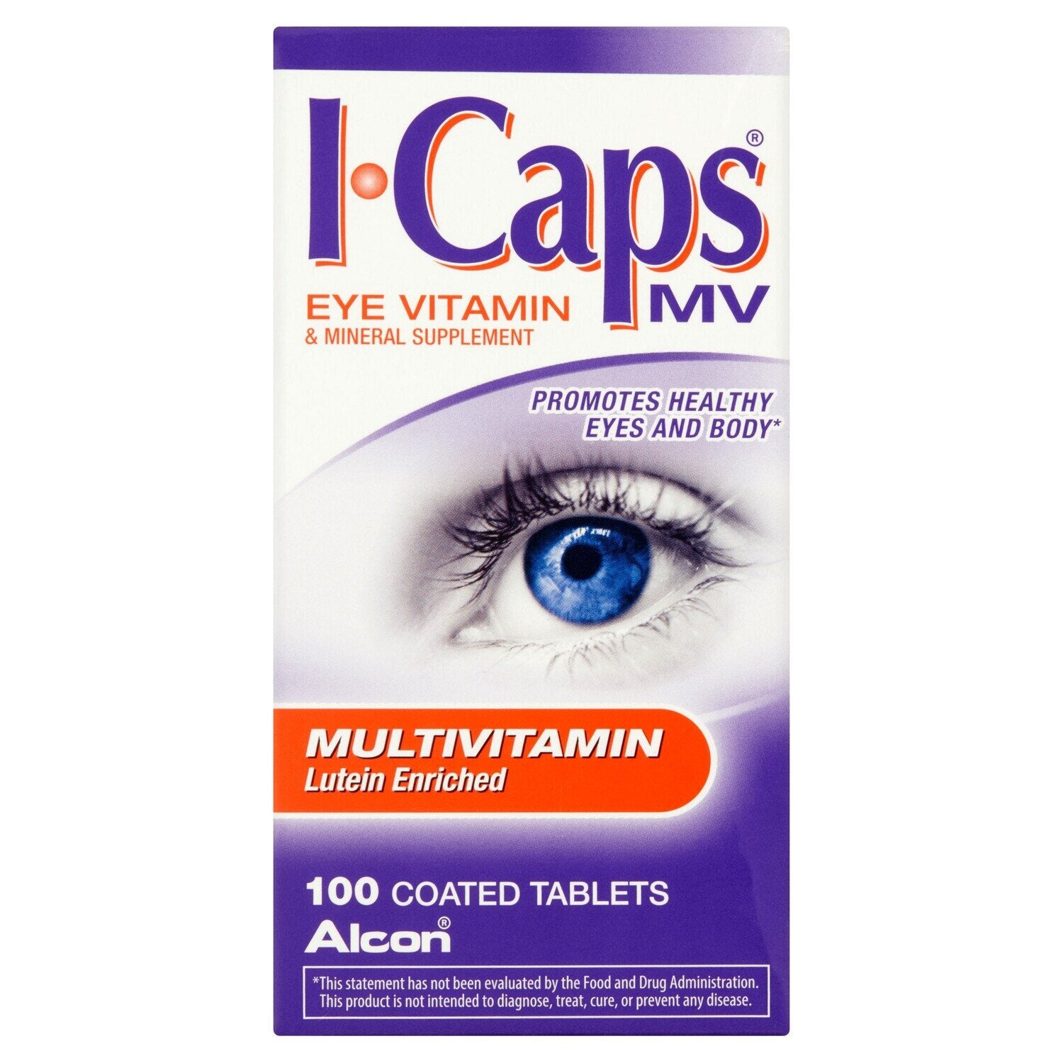 Systane I-Caps Eye Vitamin And Mineral Supplement Coated Tablets 100ct