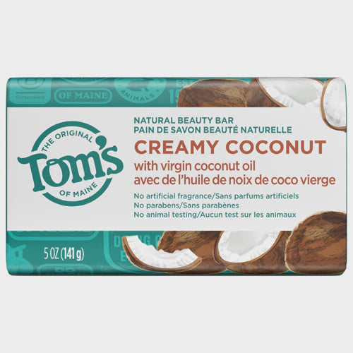 Toms of Maine Beauty Bar, Natural, Creamy Coconut - 5 oz