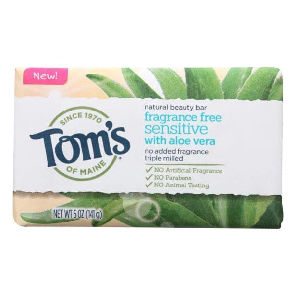 Tom’s Of Maine - Beauty Bar Sensitive Fat Free - Case of 6 - 5 OZ