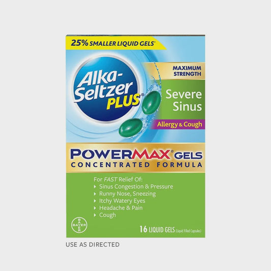 Alka-Seltzer Plus PowerMax Gels Sinus, Allergy & Cough 16ct