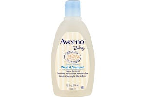 Aveeno Baby Wash and Shampoo Lightly Scented 12 oz