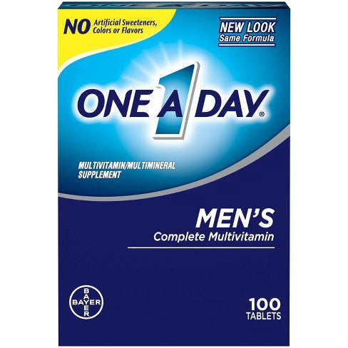 One A Day For Men's Multivitamin Dietary Supplement Tablets - 100ct