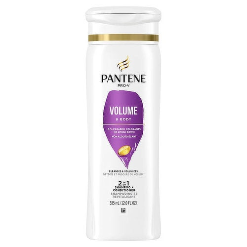 Pantene Pro-V 2-in-1 Volume & Body Shampoo & Conditioner 12 OZ