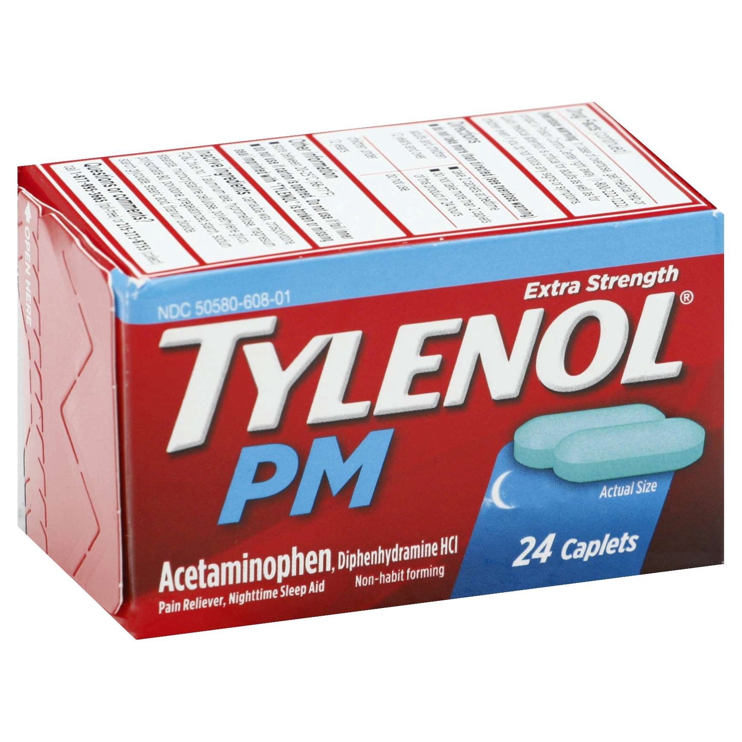 TYLENOL PM EXTRA STRENGTH 500MG CAPLETS 24 CT