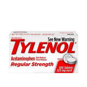 TYLENOL PAIN RELIEVER REG STR 325MG 100TAB