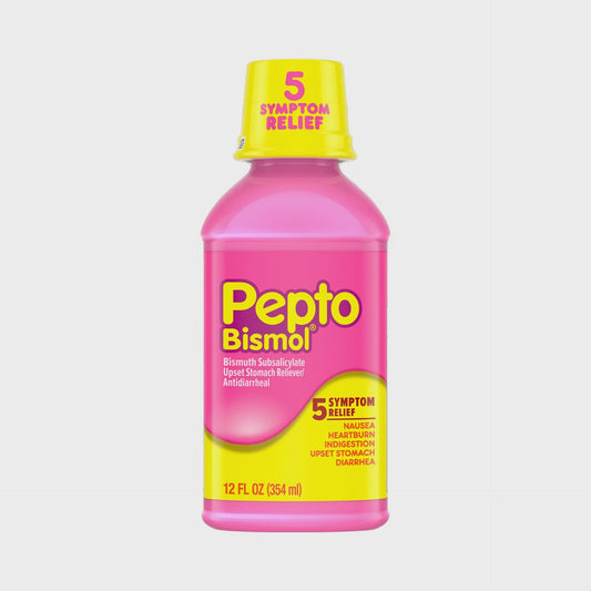 Pepto Bismol Liquid, Upset Stomach & Diarrhea Relief Medicine - 12 fl oz