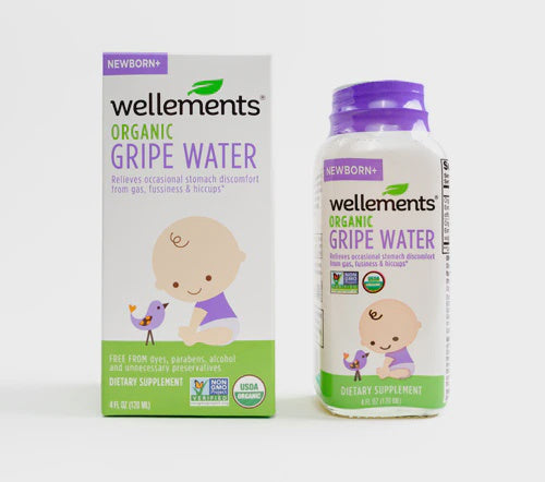 Wellements Baby Organic Gripe Water for Colic - 4 fl oz bottle