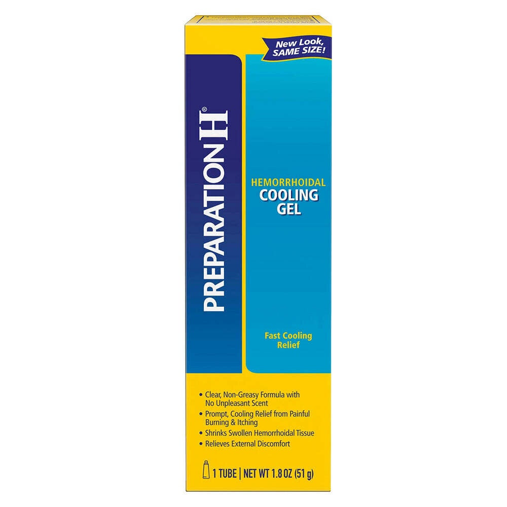 Preparation H Hemorrhoid Cooling Gel with Aloe for Fast Discomfort Relief - 1.8 Oz