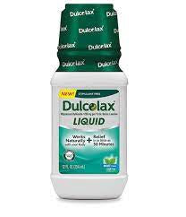 Dulcolax Liquid Constipation Relief, Mint Flavor 12 Fl Oz