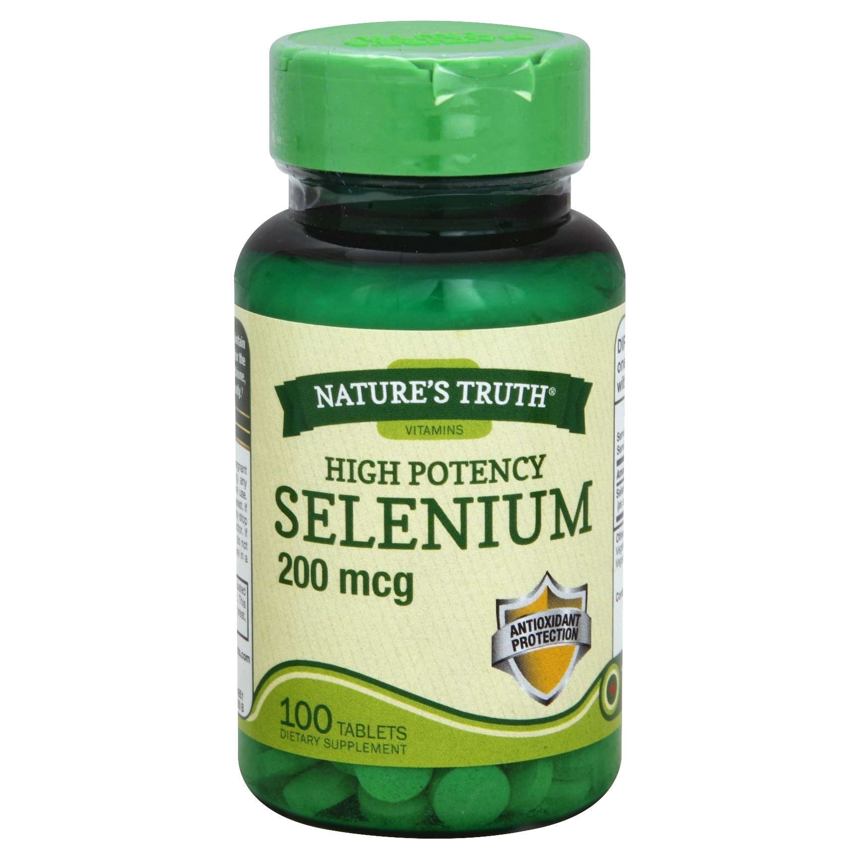 NATURE'S TRUTH SELENIUM HIGH POTENCY 200MCG TABLETS 100 CT