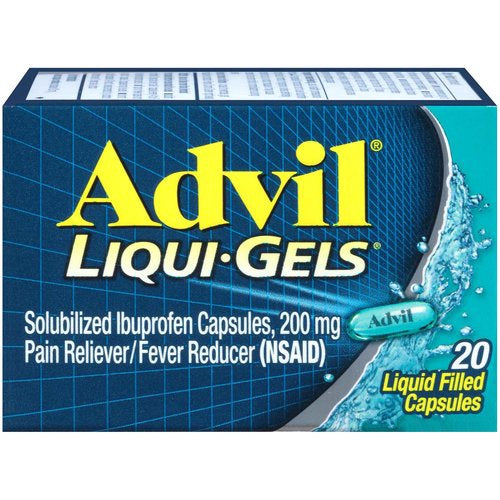 Advil Liqui-gels Pain Reliever/fever Reducer Liquid Filled 20 Capsules