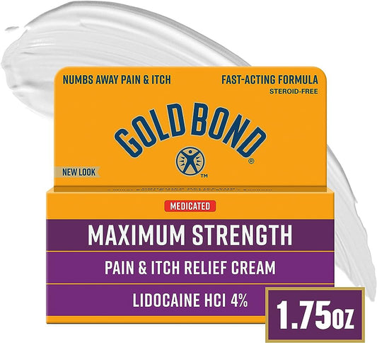 GOLD BOND MAX STRENGTH PAIN & ITCH CREAM 1.75 OZ