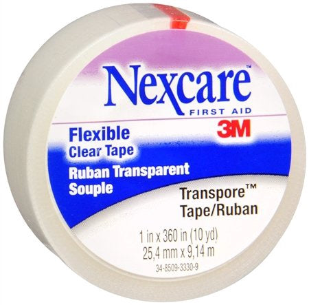 Nexcare Transpore Clear Tape 1in x 10 yds SEALED ROLLS