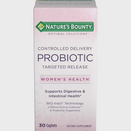 Nature's Bounty Women's Health Controlled Delivery Probiotic Targeted Release Caplets, 30 c