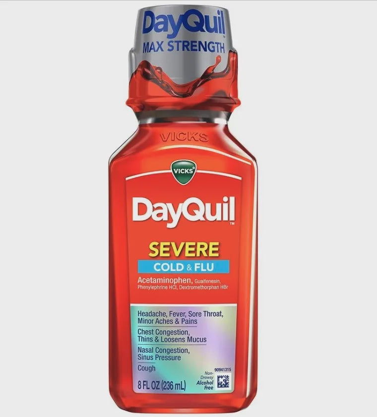 Vicks DayQuil Severe Cold & Flu Medicine - 8 fl oz