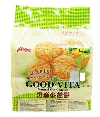 思朗 黑麻纤麦饼GOOD VITA BK/OAT CRKR 2*20bag