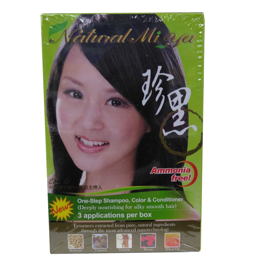 珍黑 护发染发乳 (黑色 Black) Nuo Miya black